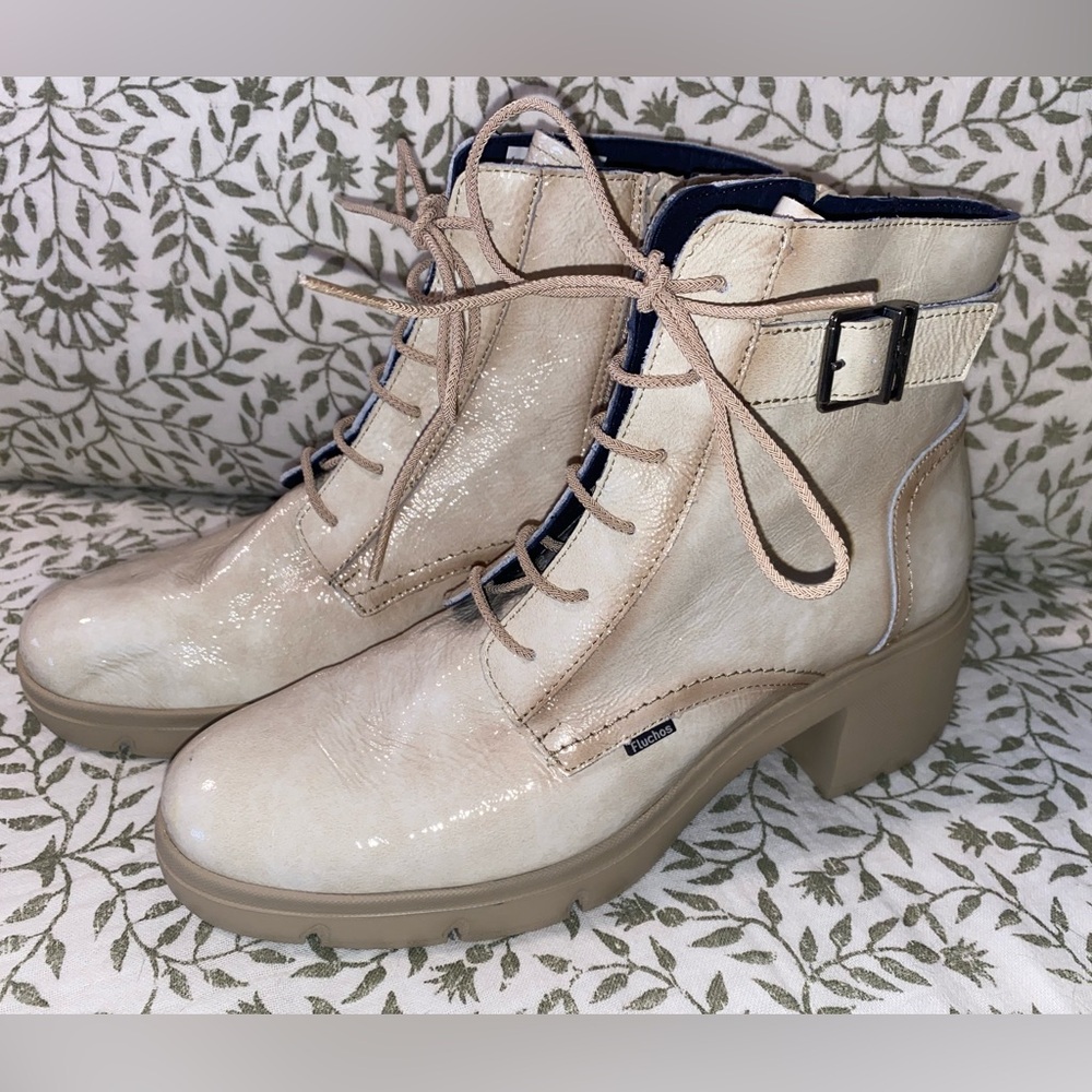 Fluchos F2107 Fugaz Beige Ankle Boots